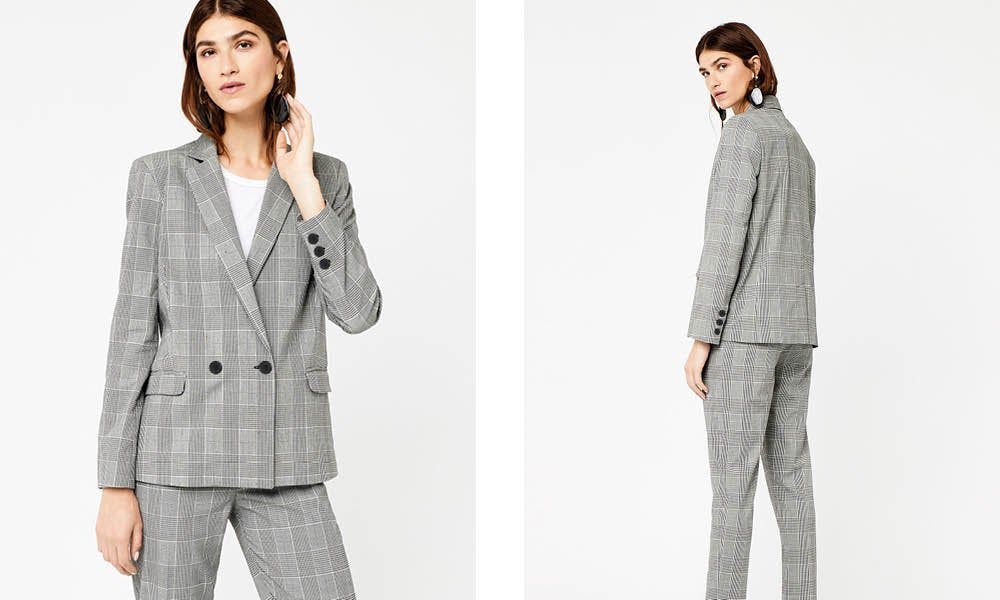 Warehouse check blazer clearance